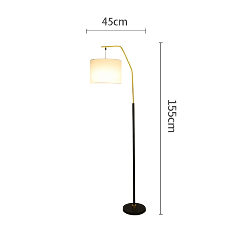 Современный напольный светильник для гостиной, спальни, прикроватный светодиодный напольный светильник, ветровая Вертикальная стоящая кухонная фиксированная лампа