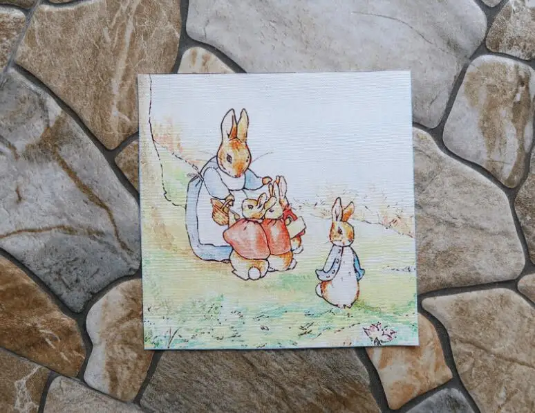 Peter Rabbit цифровая печать окрашенная хлопковая льняная ткань для рукоделия шитья лоскутное домашнее текстильное изделие Декор кошельков Сумки ремесла