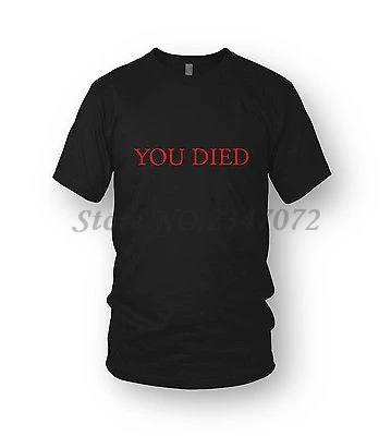 Футболка с изображением темных душ ты умер мужские кровавые души Темные Души 3