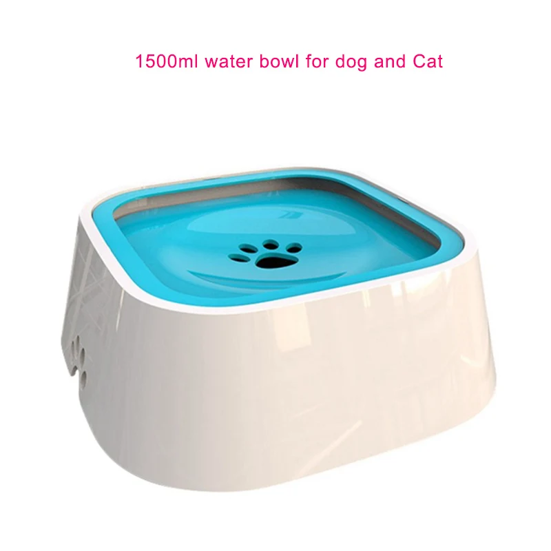Blue Plus Миска для воды для собак, портативная миска для собак, плавающая, не смачивающая рот, высокое качество, миска для кошек, не разливается, питатель питьевой воды - Цвет: Blue Plus