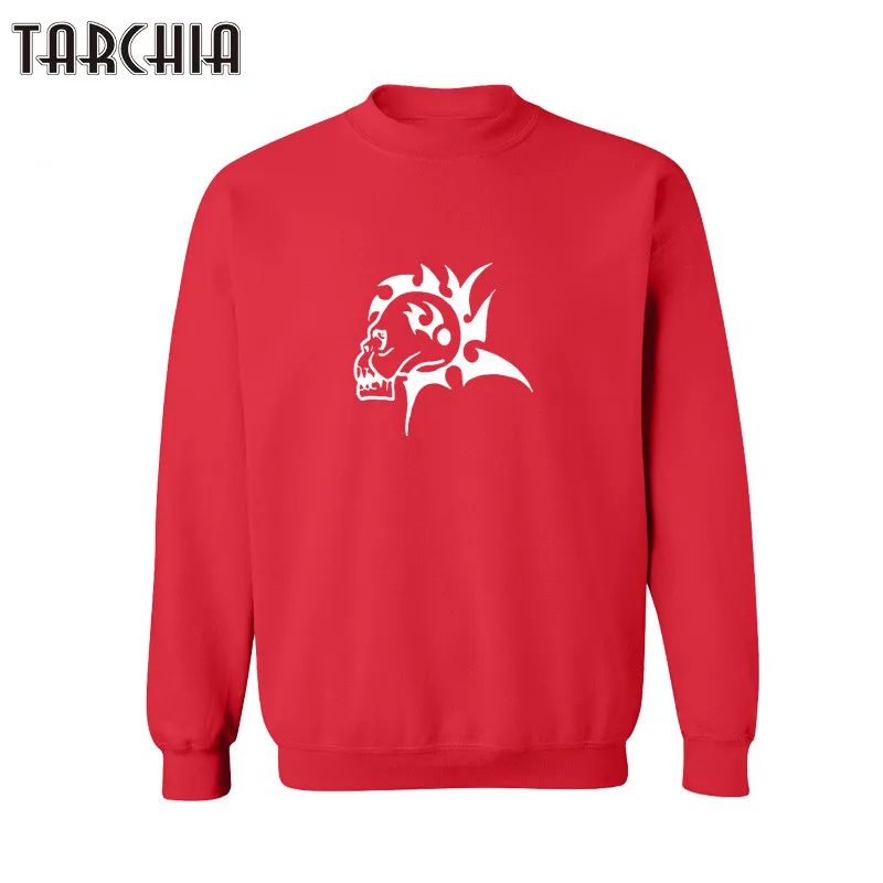 TARCHIA Мужская зимняя толстовка с капюшоном толстовки принтом лошади Пуловеры