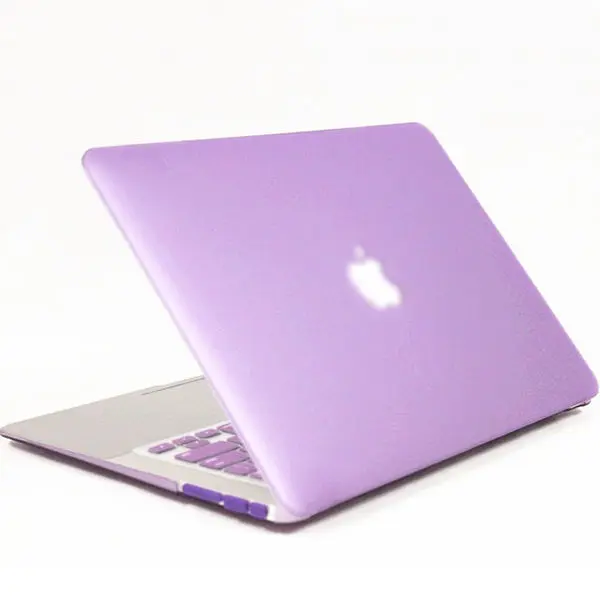 Purple Модный жесткий матовый чехол для ноутбука Apple Macbook, Чехол Air Pro retina 1" 12" 1" 15" с/без сенсорной панели, цветов - Цвет: Purple
