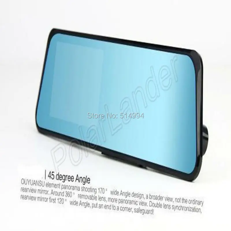 2015 популярный автомобильный видеорегистратор с зеркальной поддержкой GPS TF карты