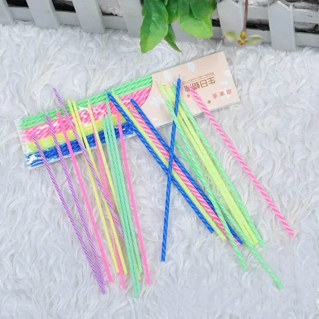 Spiral Birthday Party Candles Cake 12.7cm/5inch Toppers Multi Decoration | Дом и сад