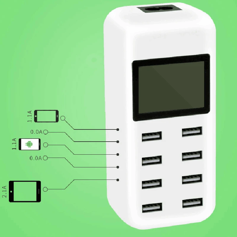 Аксессуары для телефона 8 портов USB зарядное устройство смарт мульти порт адаптер