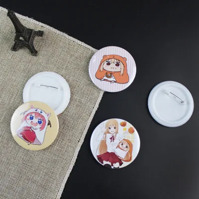 12 типов Himouto! Umaru chan фигурка модель брошь булавки брошки круглый Жесть значок для