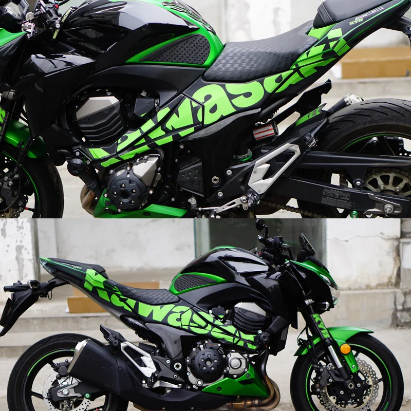 Для Kawasaki Z800 стикер на полную длину мотоцикла автомобиля Наклейка тело красный