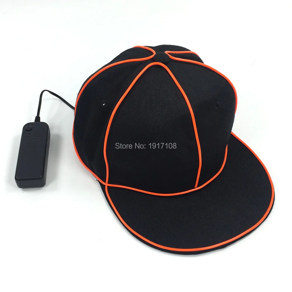 Светящиеся бейсболки EL Bboy 10 цветов бейсболка со светодиодной подсветкой шапка в