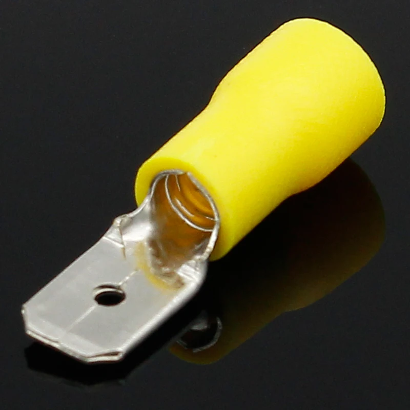 Изолированные электрические обжимные клеммы H1E1 6 3 мм 200 шт.|crimp terminal|crimp terminal