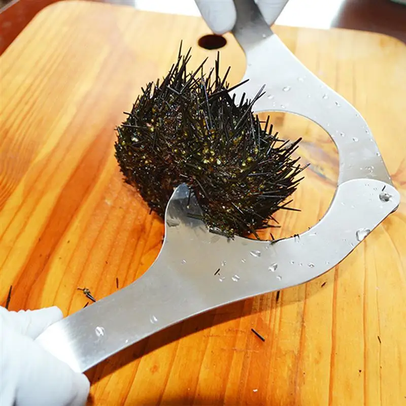Новые с морской тематикой из нержавеющей стали, ножницы для открывания Urchin, щипцы Echinus, каштан, открытые режущие ножи, Kinchen, инструменты для приготовления морепродуктов