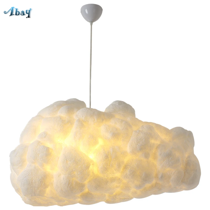 Goedkoop Nordic Cloud Slaapkamer Hanglampen Woonkamer Suikerspin Lantaarn Prinses Kamer Lampen Decor Bar Winkel Retro Opknoping Armaturen