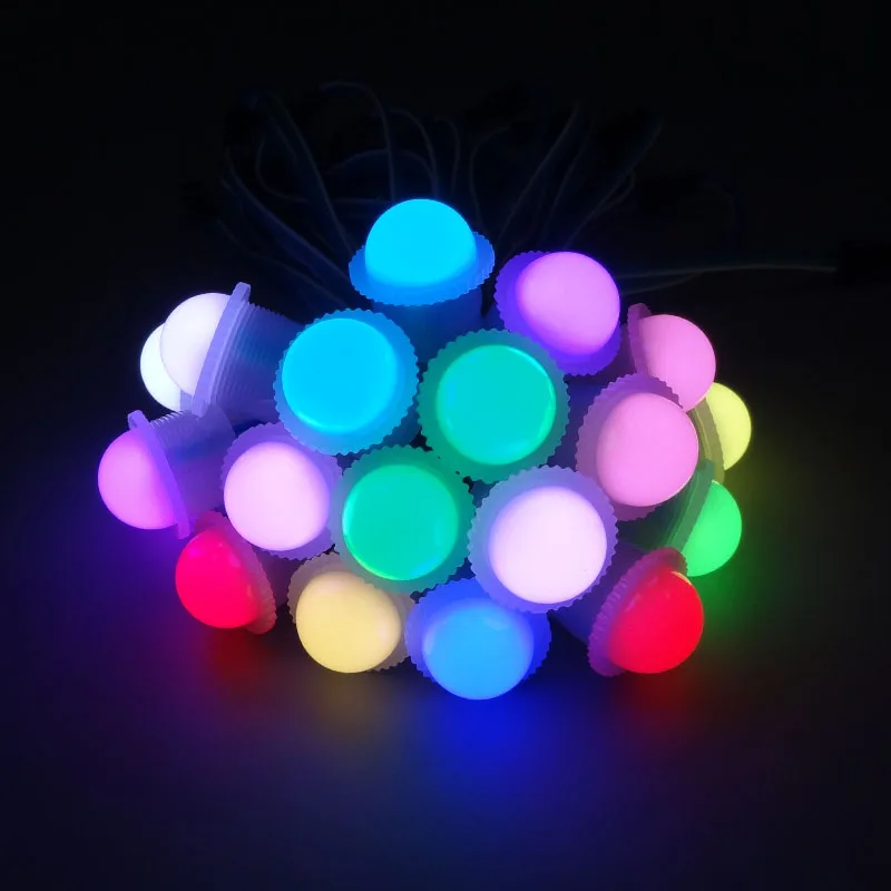 Диаметр 26 мм WS2811 светодиодный pixel Модуль 3 шт 5050 SMD RGB DC12V вход 0 72 W точка строку 1000
