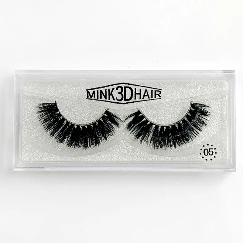5 пар ручной работы толстые красивые 3d норки ресницы макияж расширение