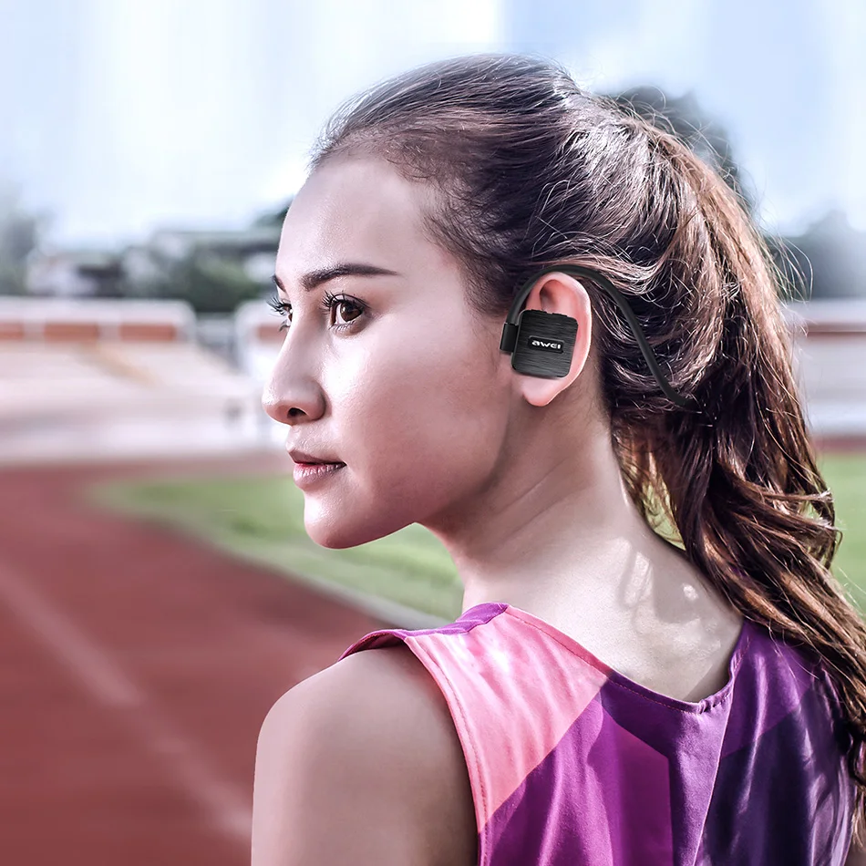 AWEI A848BL беспроводные Bluetooth наушники с микрофоном 3D стерео водонепроницаемая Спортивная гарнитура наушники для телефонов