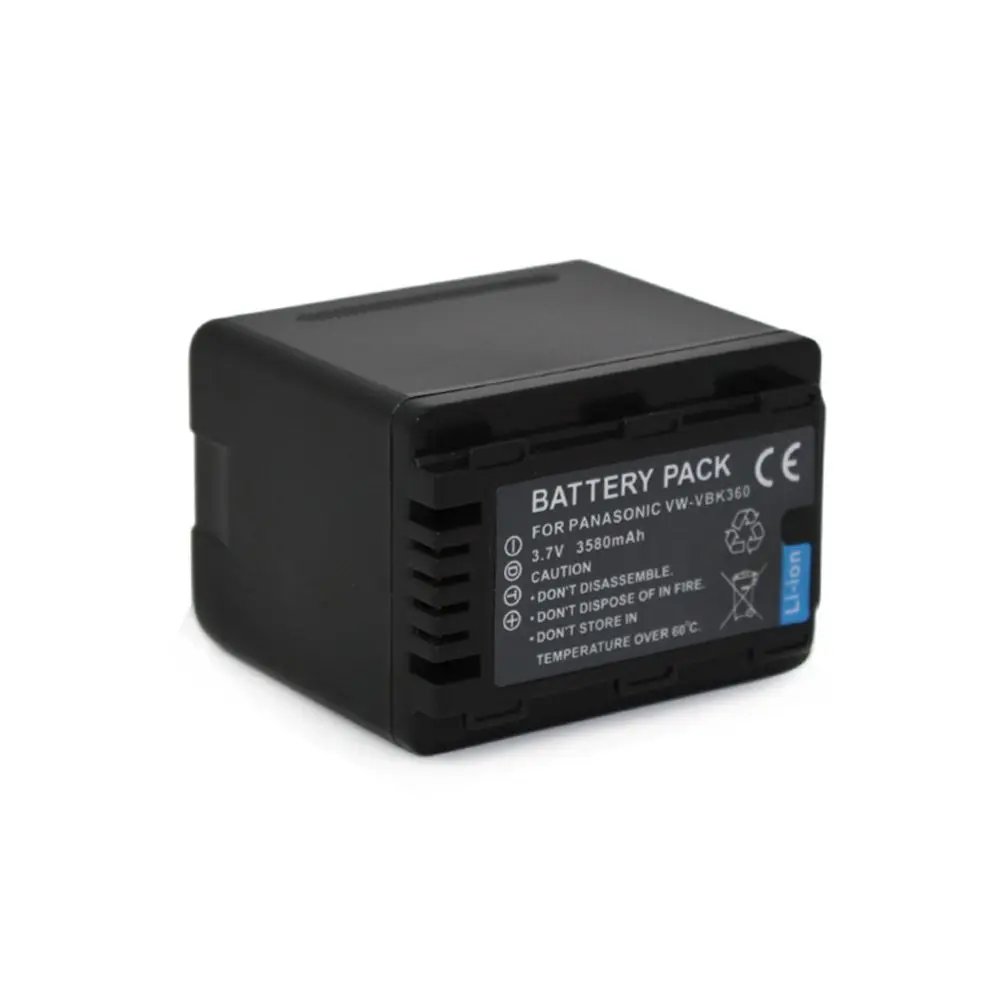 WHCYonline mAh VW VBK360 VWVBK360 Аккумулятор для камеры Panasonic HDC TM90 TM80 SD60 H85 TM60|camera battery|vw vbk360battery