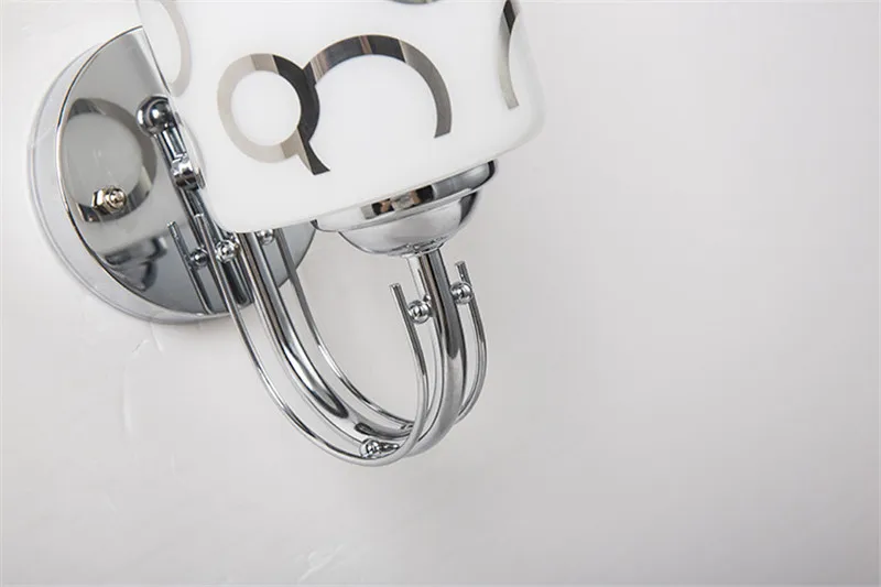 

Clear Glass Wall Light Modern Crystal LED Bedside Wall Lamp 1 /2 Heads Bedroom Wall Sconce Light Fitting Mirror Wall Luminaire