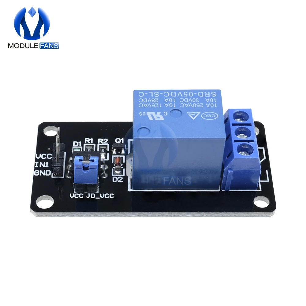 1 канальный релейный модуль постоянного тока 5 В для платы Arduino MCU PIC AVR DSP ARM SCM