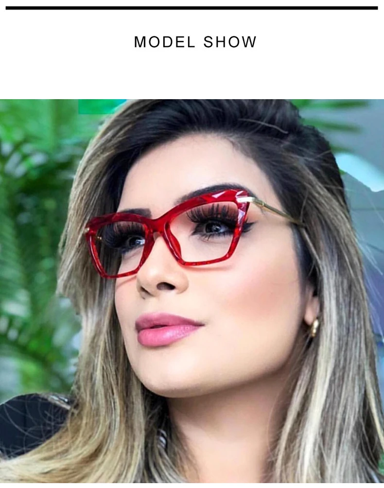 RFOLVE Fashion Gemstone Cutting Texture Anti-Blue Light Glasses Women UV Resistant Relieve Eye Fatigue Goggles Ladies RX194
