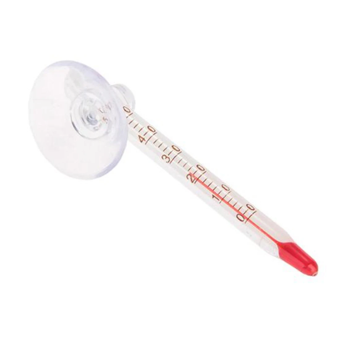 Горячая продажа аквариум погружной стеклянный термометр всасывающий прозрачный