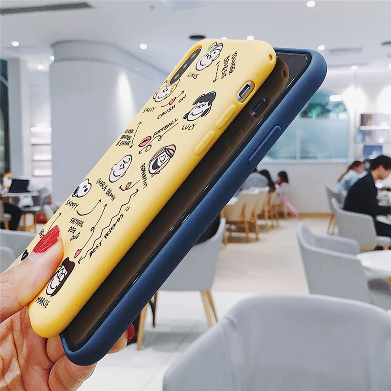 WTSZKL милый мультфильм Snoopy мобильный телефон чехол для iPhone 7 8 Plus 6 S X XR XS Max