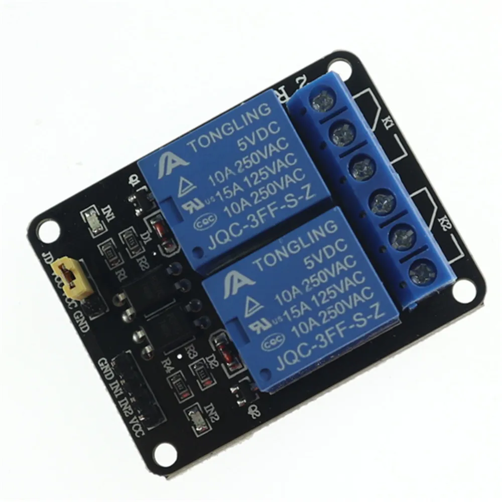 2 канальный релейный модуль KJ356 5 В 1 шт. экран для Ardui ARM PIC AVR DSP Electronic модуль|shield|shield