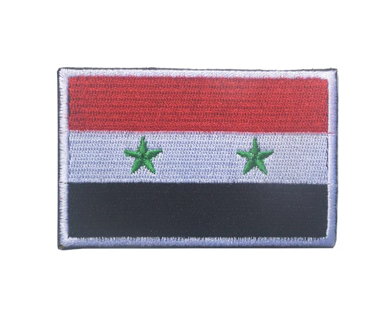 Сирийским флагом значок армии тактический вышитые заплатки аппликации с