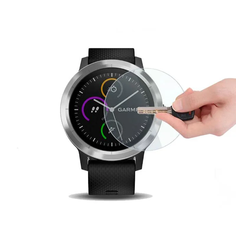 HOPCHAM Защита экрана для Garmin Vivomove HR Спорт Музыка Часы закаленное стекло 2.5D & 9H