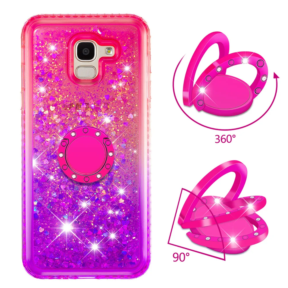 Quicksand bling Phone Case For Samsung Galaxy J6 2018 European version Cover TPU Back |