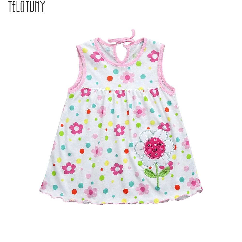 Teletuny/платье для девочек Платье принцессы с цветочным рисунком малышей Платья - Фото №1
