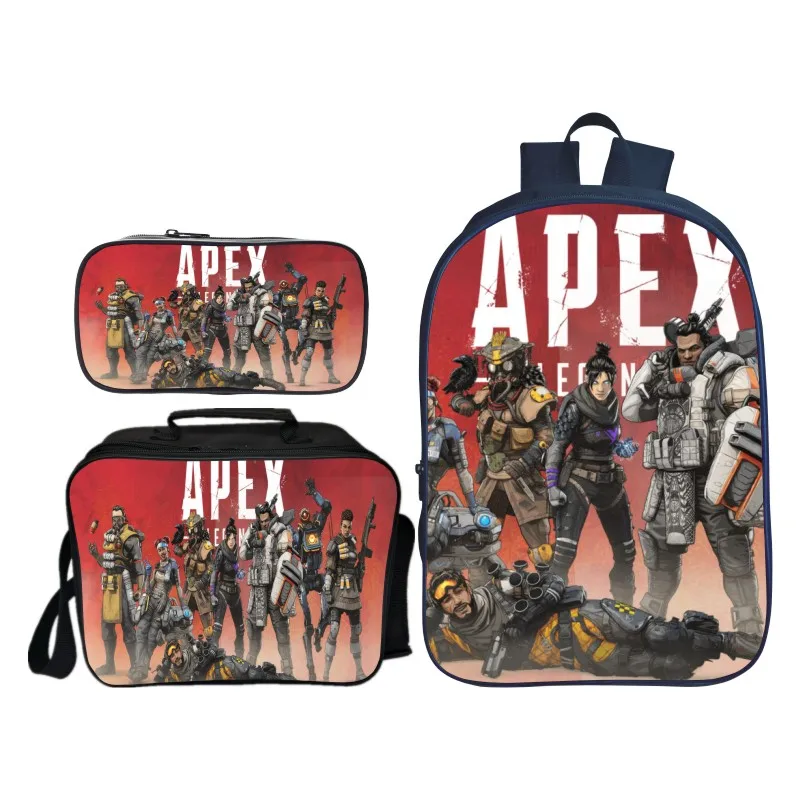 Лидер продаж 3 шт./компл. печати Apex легенды школьный рюкзак для детей школьные сумки для детей сумка на плечо, для путешествий, Тетрадь книжная сумка - Цвет: PLB-079