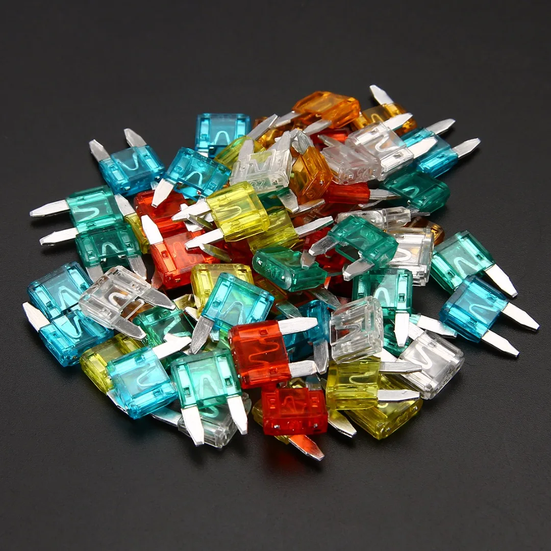 60 шт./лот Мини Лезвие предохранители цинковый сплав Авто Грузовик Предохранитель