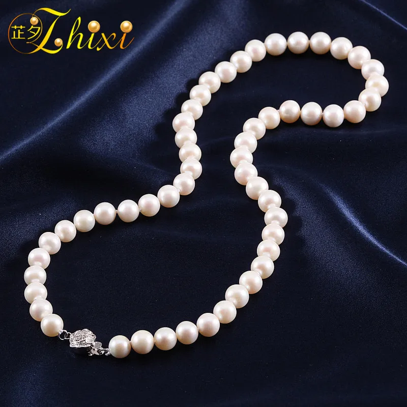 Чокеры ZHIXI из пресноводного жемчуга украшения натурального камня для женщин
