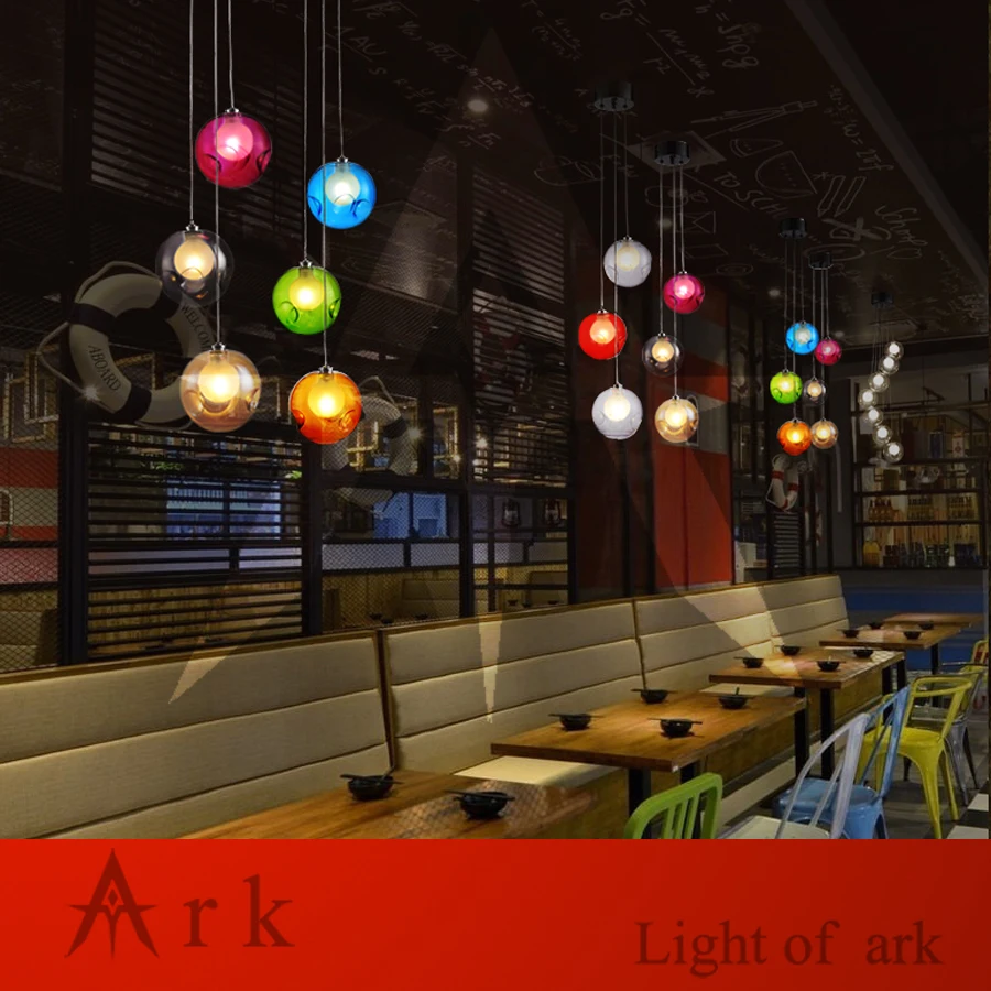 Винтажный подвесной светильник ARK винтажный Ностальгический в стиле лофта с 3