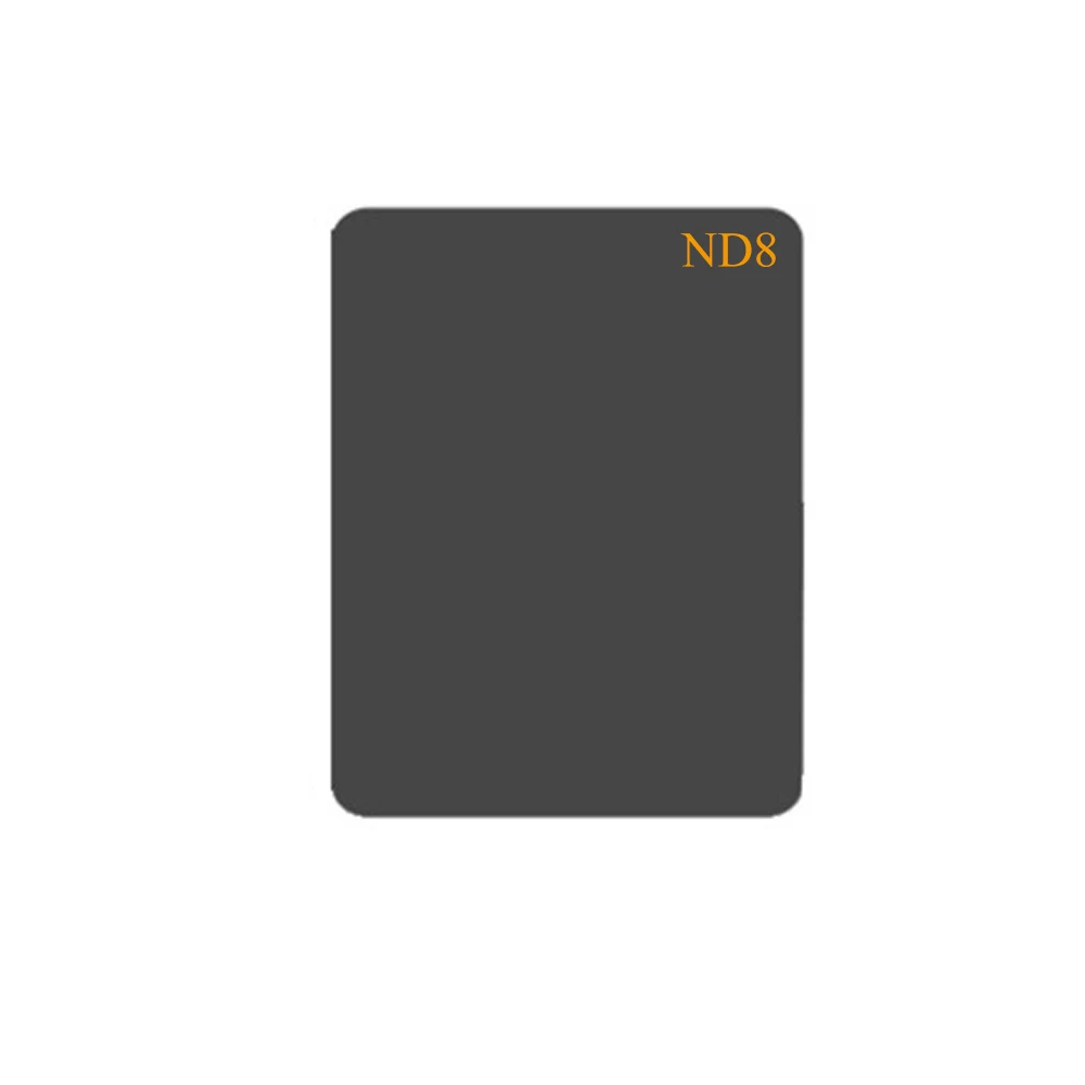 ND8 100x150 мм ND2 ND4 ND8 ND16 градиентный квадратный фильтр нейтральной плотности синий оранжевый желтый 100*150 мм - Цвет: ND8