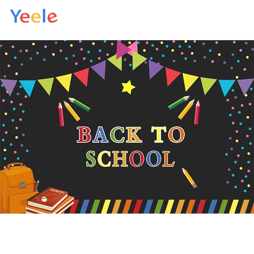 Yeele вечерние фон для фотосъемки с Back To School книги в полоску фотографии фоны на