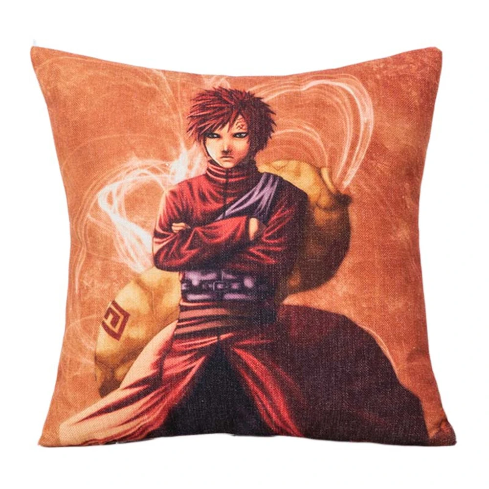 Модные японские аниме Наруто серии чехлы на заказ 45*45 см funda cojin coussin для дивана кресла льняные наволочки