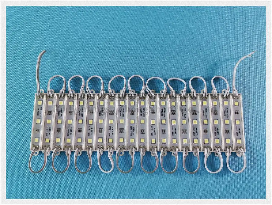 Супер яркий SMD 5054 светодиодный модуль светодиодный рекламный светильник для знака DC12V 3 светодиодный 3*0,5 Вт 1,5 Вт Водонепроницаемый 75(L)* 12(W)* 6(H) CE