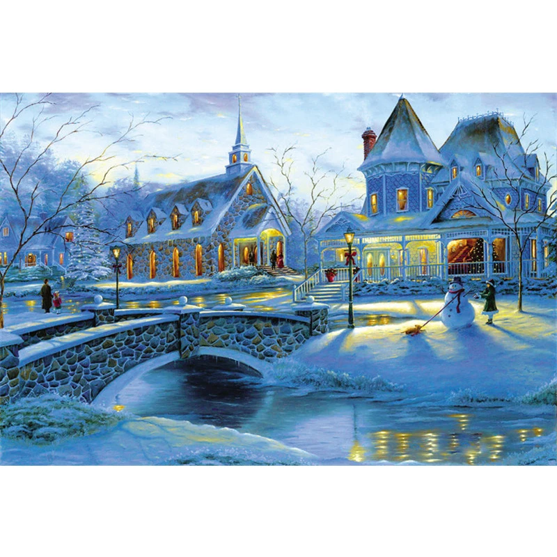 wooden Jigsaw puzzle 1000 pieces Landscap world famous painting puzzles for adults kids home deco Assembling toy high quality images - 6