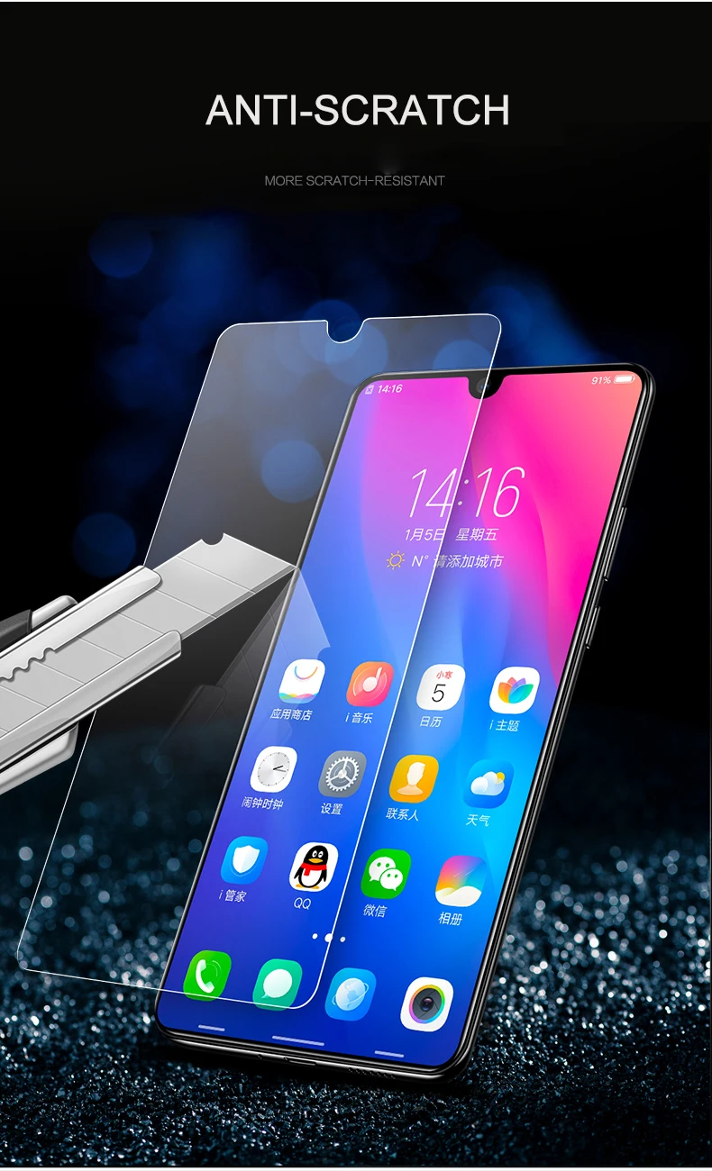 Закаленное стекло для Huawei P Smart 2019 2 шт./лот защита экрана от синего света Защитная