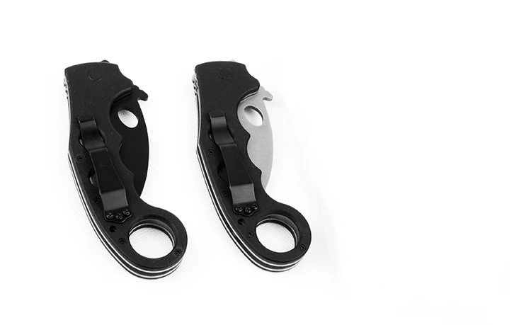G10 Ручка karambit 60HRC камень мыть k оболочка тактический AUS8 лезвие EDC инструмент Открытый Отдых выживания разведка карманный нож