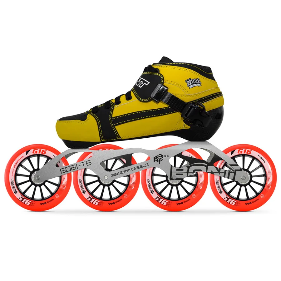 Оригинальные Bont погоня 4*90/100/110 мм G16 профессиональные скоростные роликовые