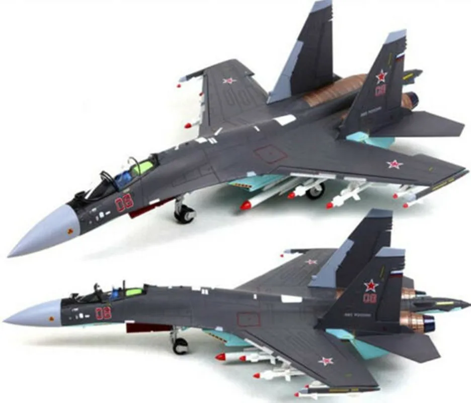 Модель Sukhoi 1/48 металлический корпус Flanker Su35 российский боевой самолет
