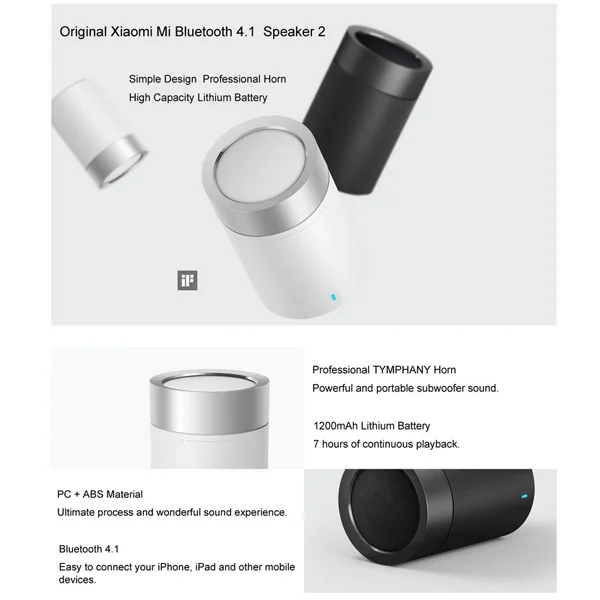 Оригинальный Xiaomi mi динамик Cannon 2 ni Smart Bluetooth 4 1 портативный беспроводной сабвуфер