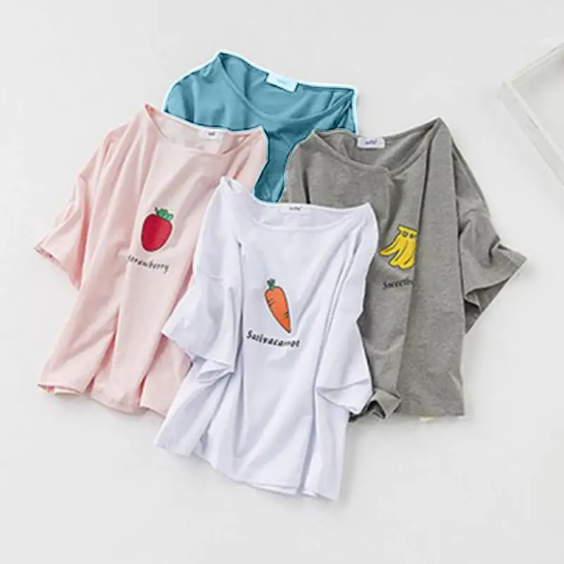 Милые женские арбуз плоды клубники Письмо печати Карамельный цвет свободные