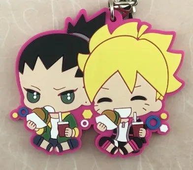 05 Boruto Sakura Sarada Naruto Shikadai Chocho Mitsuki Sasuke аниме резиновый брелок - Цвет: 05