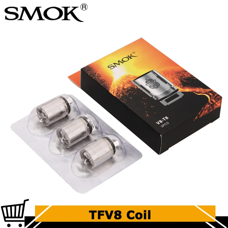 3PCs/lot Original SMOK TFV8 Coil V8-T8 V8-T6 V8-Q4 V8-X4 V8-T10 Core V8 T8 T6 Q4 X4 T10 Vaporizer For Beast Tank Atomizer | Электроника