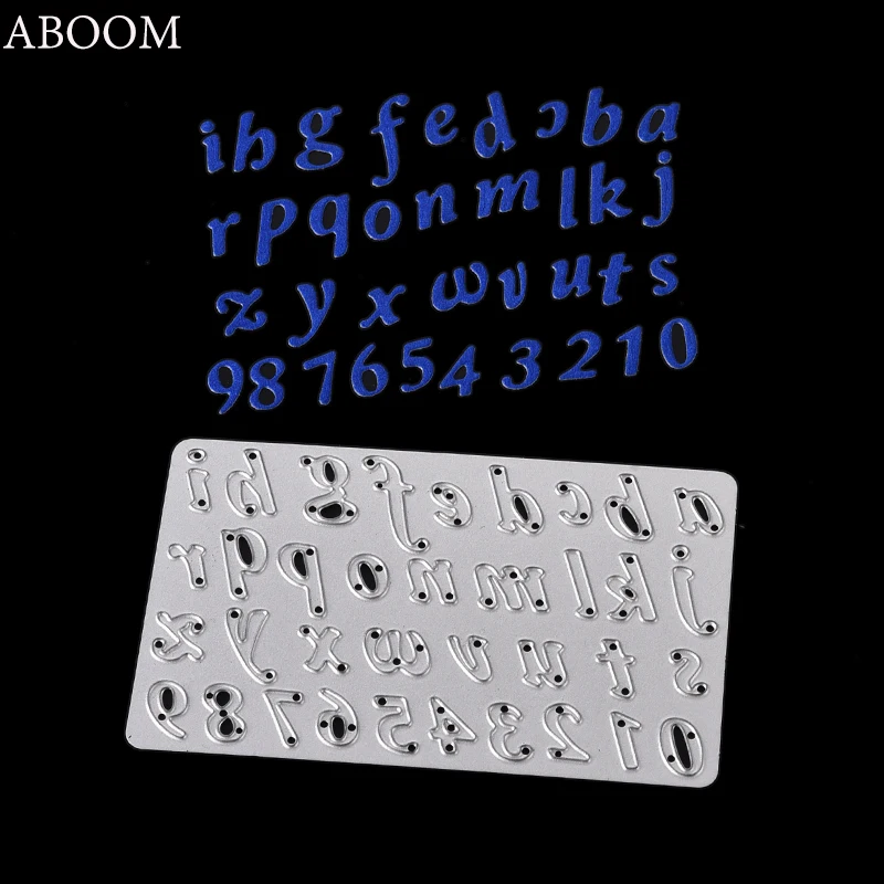 ABOOM 1 шт. трафарет для резки металла с цифрами скрапбукинга фотоальбома