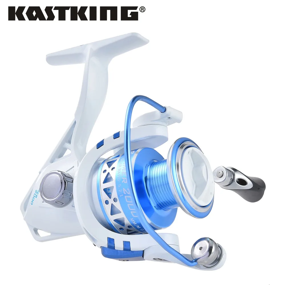 KastKing New Left/Right 5.2:1 Graphite Body Spinning Reel 10BB Aluminum Handle Carp Fishing | Спорт и развлечения