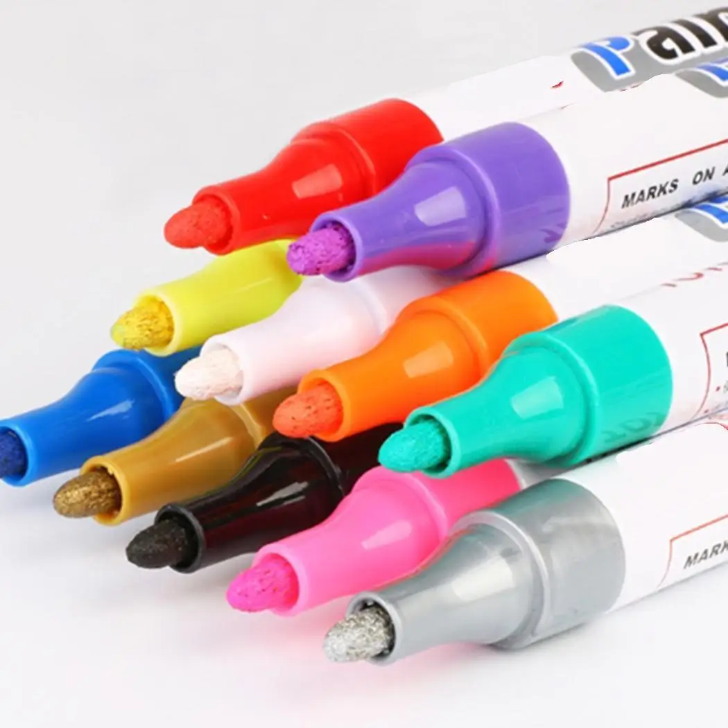 Waterproof Non-toxic Permanent Tire Paint Pen Color 8ml 2-3m Paint Maker