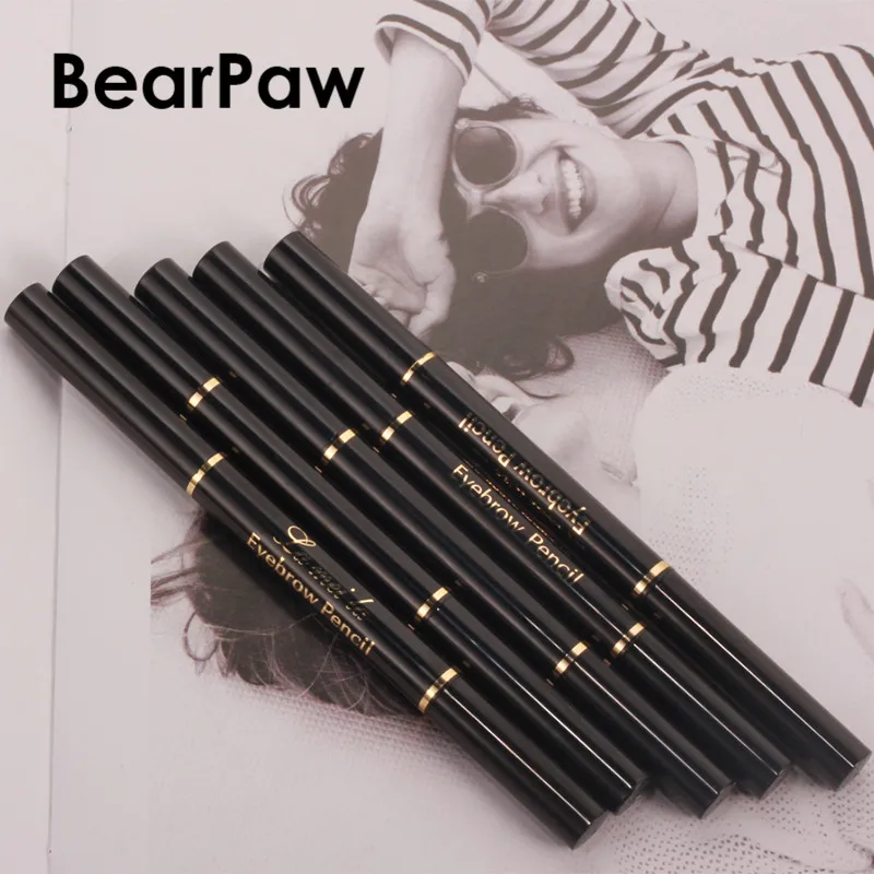 BearPaw, коричневый карандаш для бровей, ТИНТ, косметика, натуральная, долговечная краска, тату, брови, водостойкий, черный карандаш для бровей, макияж